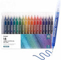 Grabie Jumbo Glitter Gel Pens Set of 18, Metallic Sparkle Gel Ink Pens by Grabie