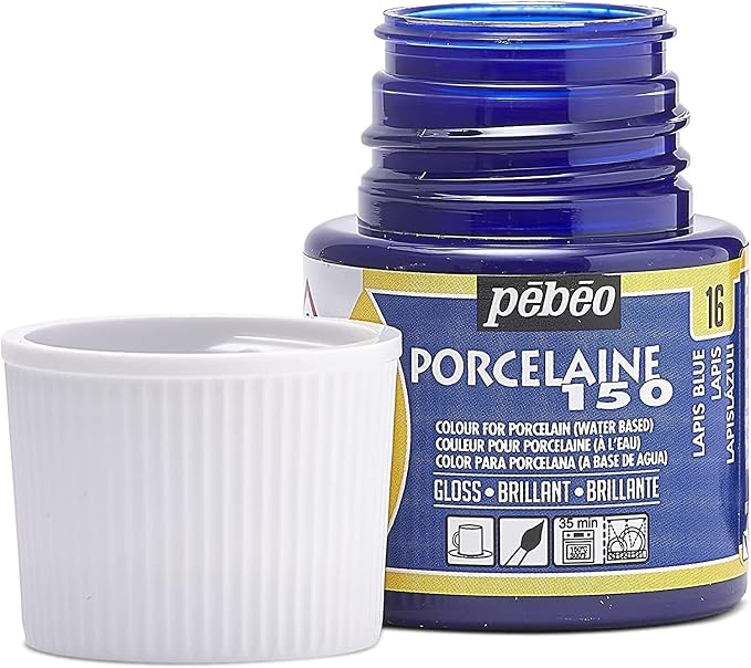 Pebeo Porcelaine 150, Water-Based High-Gloss Porcelain Paint, 45 ml Bottle - Image 2