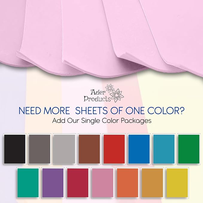 Baby Pink EVA Foam Sheets for Crafts, 9 x 12 Inch, 2mm Thickness – Ideal for - Image 3
