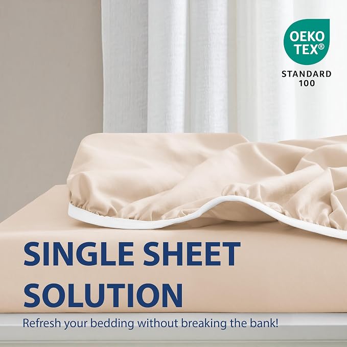 Cathay Home Full Fitted Sheet - Image 2