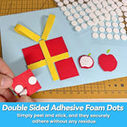 Tikfoam 1000Pcs Double Sided Adhesive Foam Dots, 2mm and 1mm Thick Tape - Image 4
