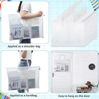 10 Pcs Art Portfolio Bags, 19 x 25 Inch Clear Poster Storage Bags - Image 4