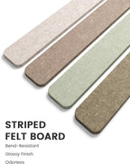 Fluxynara Cork Board Alternative Felt Strip Board 8-Pack 13"x2", Office Pin - Image 3