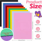 Ctosree 500 Pcs Pack Foam Sheets Crafts 8.5 x 5.5 Inch EVA Foam Paper Assorted - Image 2