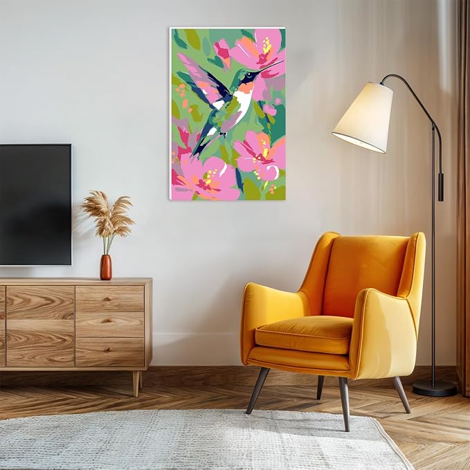Lxmsja Hummingbird Paint by Numbers Kit - Image 3