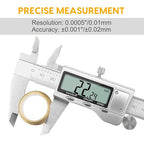Digital Caliper, Sangabery 6 inch Stainless Steel Caliper Measuring Tool - Image 4