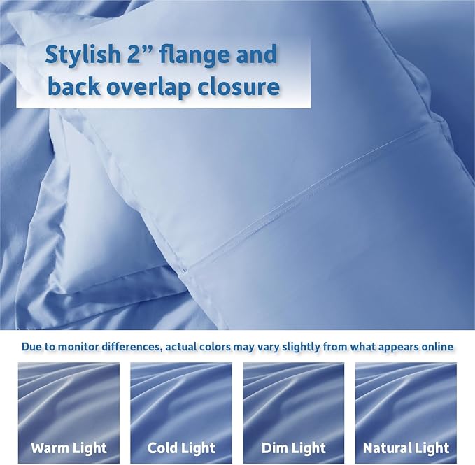 Nestl Calm Blue Duvet Cover King Size - Image 8