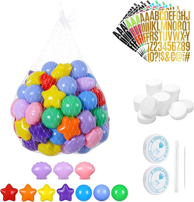 137 Pcs Friendship Bracelet Garland DIY Birthday Heopeis Friendship Banner Kit - Image 8