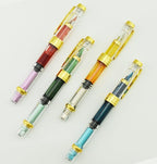 Lanxivi 4 PCS Yongsheng 3008 Piston Fountain Pen Fine Nib Transparent Diversity - Image 4