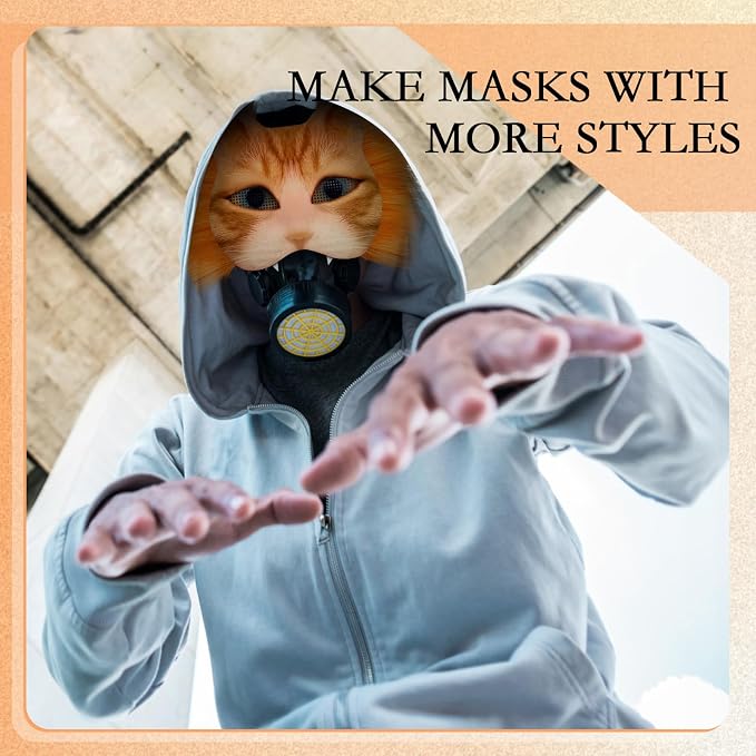Seenelling DIY Therian Mask Kit Blank Cat Mask - Image 5