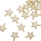 Pack of 20 Shell Charms Gold Plated Pendants Color Retention Pendants by Zicdije