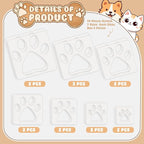 Teling 14 Pcs Paw Stencil for Printing Large Cat Dog Paw Painting Stencils - Image 5