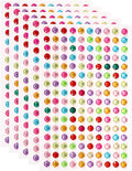 HARFINGTON 5 Sheet/800pcs Rhinestone Adhesive Stickers Self Adhesive Acrylic by HARFINGTON