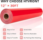 HTVRONT Red Heat Transfer Vinyl Roll, - Image 4