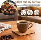 100 PCS Self-Adhesive Cork Sheets 4 x 4 Inch Squares Cork Coasters Square Corks - Image 4