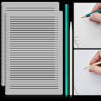 Fainne 2Pack Plastic Straight Line Stencil Template by Fainne