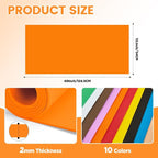 Do²ping 10 Colors Eva Foam Sheets roll, 2mm 10PCS EVA Craft Foam 49''x13.5'' - Image 4