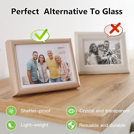 5-Pack of 12×12"×0.02" PET/Plexiglass Sheets, Transparent Flexible Plastic - Image 6