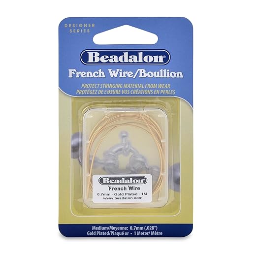 Beadalon French Wire, 0.70 mm / .028 in, 1 Meter by Beadalon