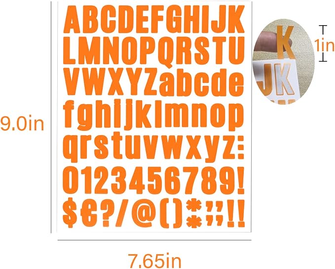 810 Piece 10 Sheet Letter Stickers - Image 7