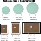 HESTYA 6 Pack 7 Inch Clear Acrylic Easel Stand Display Stand Plate Holder - Image 6