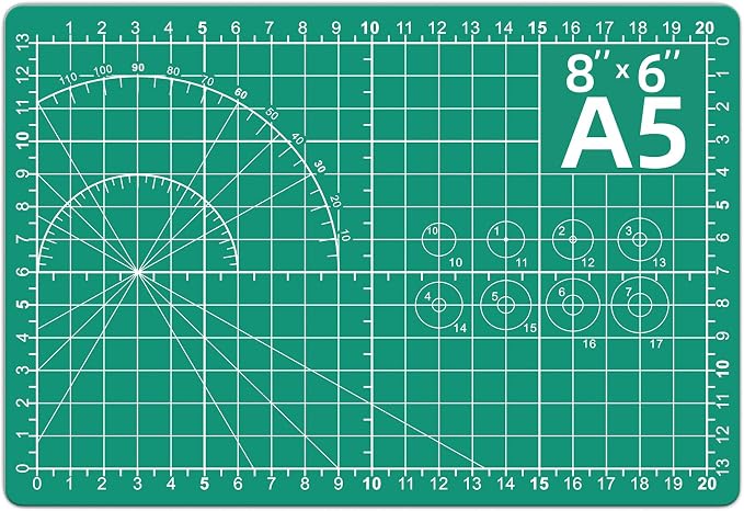 DIYSELF Cutting Mat 8in×6in, Self Healing Cutting Mat, A5 Rotary Cutting Mats by DIYSELF