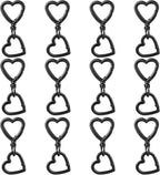 24 Pcs Heart Swivel Spring Clasps，Metal Spring Key Chain Hook Clasps，Clip by Unknown