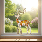 Golden Reindeer Acrylic Suncatcher - Image 3