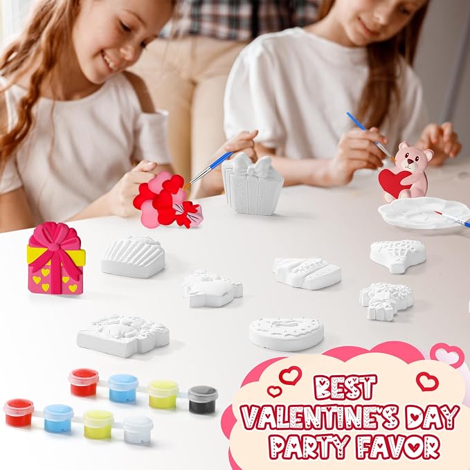 JellyArch 20 Set Heart DIY Painting Kit Ceramic to Paint Your Own Heart Bear - Image 5