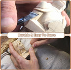 12 Pack Basswood Carving Blocks Set, 5 x 1.5 x 1.5 Inch Unfinished Wood Blocks - Image 6