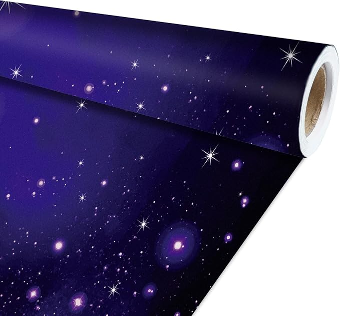 Qyeahkj Outer Space Bulletin Board Paper Roll Galaxy Bulletin Board Background by Qyeahkj