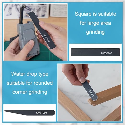 Honoson 60 Pcs Sanding Sticks for Plastic Models Set Include 30 Polishing - Image 5