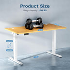 DUMOS 55 Inch Electric Standing Desk Height Adjustable, Sit to Stand Computer - Image 3