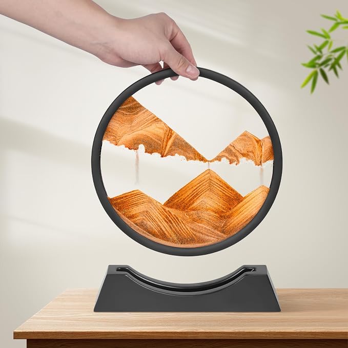 Wai Danie Moving Sand Art Picture 3D Hourglass Deep Sea Sandscape Liquid Motion - Image 2