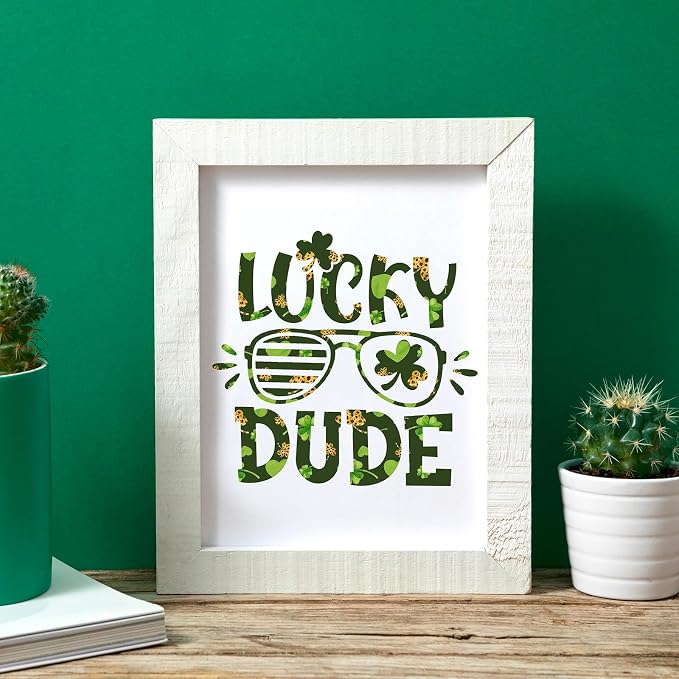 Tintnut St. Patrick's Permanent Vinyl 12 Pcs 12x10in Clover Pattern Vinyl | - Image 4