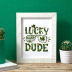 Tintnut St. Patrick's Permanent Vinyl 12 Pcs 12x10in Clover Pattern Vinyl | - Image 4