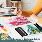 Soucolor Watercolor Paper Pad 9x12 140lb Cold Press 40 Sheets Art Supplies | - Image 9