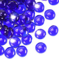10LB Cobalt Blue Flat Glass Marbles by RUOJAS