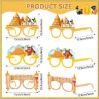 Pajean 32 Pcs Ancient Egyptian Decor Egypt Theme Eyeglasses Paper Glasses Frame - Image 2