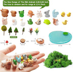 46 Pcs Fairy Garden Accessories, Miniature Figurines, Mini Resin Animals Set - Image 2