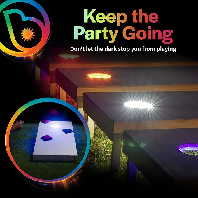 Brightz LED Cornhole Board Ring Lights - Image 4
