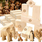 Basswood Carving Blocks: 16 Pieces in 5 Sizes by amzwkt