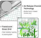 TECKWRAP Chrome Vinyl Neon Green Metallic Permanent Vinyl Bubble Free 1ftx5ft - Image 3