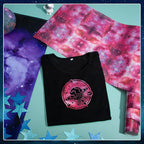Tintnut Rose Red Galaxy Glow in the Dark HTV Vinyl, stretch washable, suitable - Image 5