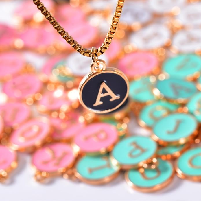 Bulk Gold Enamel Charms for Jewelry Making, Colorful Metal Charms Pendant for - Image 5
