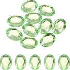 MECCANIXITY 10Pcs Acrylic Oval Gems 30x40 mm Flat Back Artificial Rhinestones by MECCANIXITY