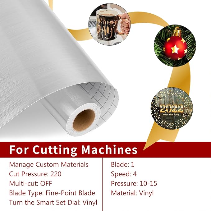 IModeur Brushed Silver Permanent Vinyl - Image 5