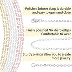 Jishi 30ft Jewelry Making Chains Bulk 2mm Necklace Chains, Jewelry Making - Image 3