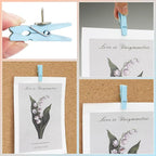 50 PCS Wooden Clips Push Pins Tacks - Image 3