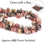 456 PCs Natural Chip Stone Beads, 5-8mm Irregular Multicolor Gemstones Loose - Image 4